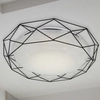 LAMPA sufitowa Sven 98-66244 Candellux metalowa OPRAWA plafon modernistyczny LED 24W 3000K z efektem gwiazd biały czarny