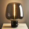 Stołowa lampka przydymiona FATA ST-7278-S BLACK bańka do sypialni czarny