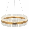 Żyrandol z kryształkami 22039 LED 56W 3000K ring okrągły złoty