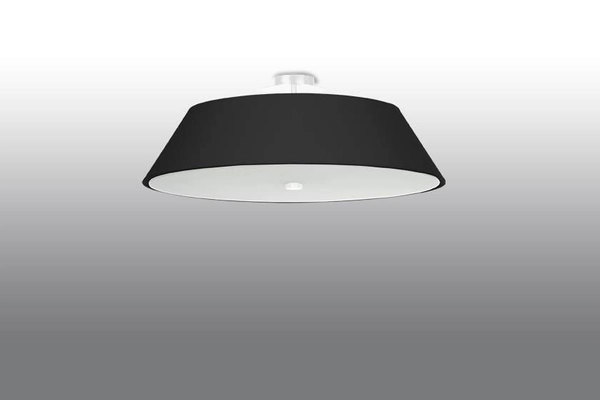 LAMPA plafon SL.0768 okrągła OPRAWA sufitowa abażurowa czarna