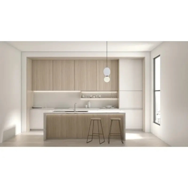 Kulista lampa wisząca Andrea PND-59779-1M-LGR nad wyspę czarna szara