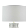 Ceramiczna lampa stołowa Dimple DIM422 Dar Lighting biała złota