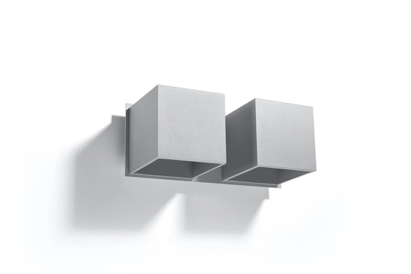 Kinkiet LAMPA ścienna SL.0658 loftowa OPRAWA metalowa cubes kostki szare