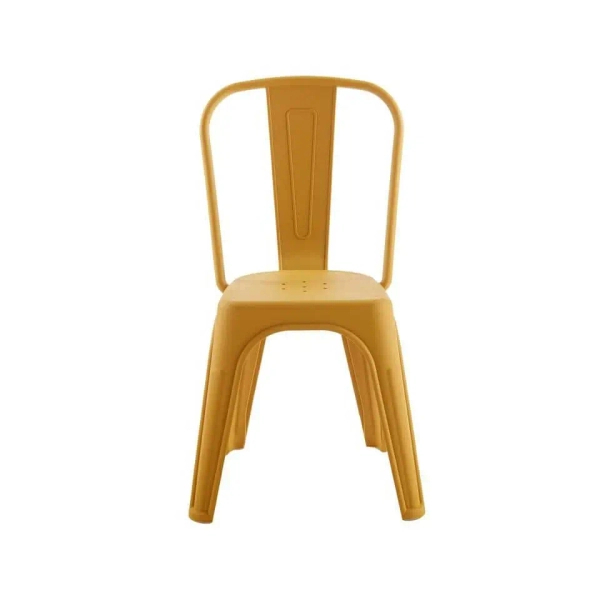 Żółte krzesło do ogrodu PARIS 5900168835856 wys. 86 cm na taras