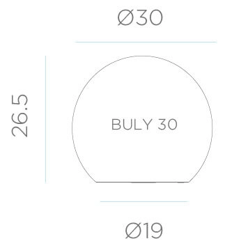 Lampa stojąca podłogowa Buly LUMBL030OFNW LED 7W 6000-6500K kula IP65 biała