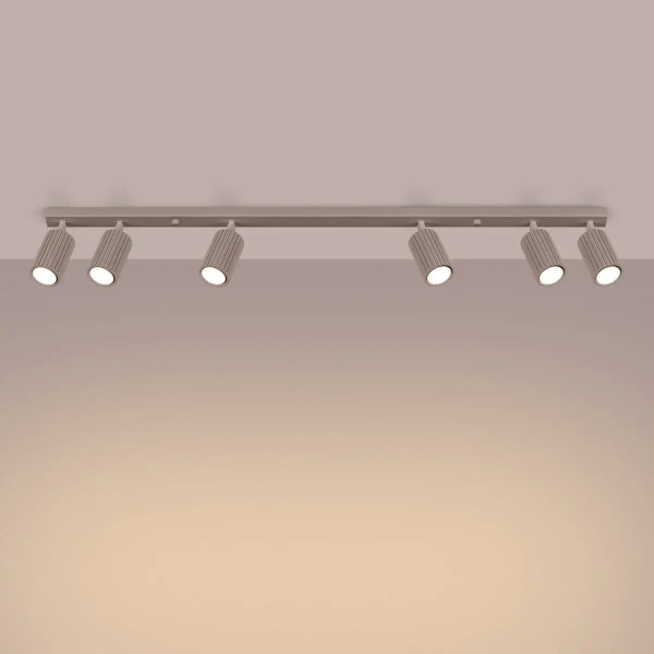 Regulowana lampa sufitowa KARBON SL.1766 tubki metalowe kaszmirowe