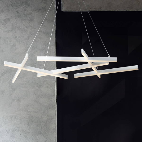 Lampa salonowa wisząca Line MOD016PL-L75W LED 79W 3000K biała