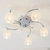 Wielopunktowa lampa sufitowa Boyer BOYER-5CH chrom przezroczysty
