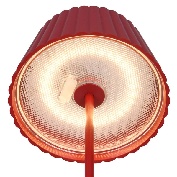Lampka na taras metalowa Suarez R57706110 LED 2W 3000K IP44 czerwona