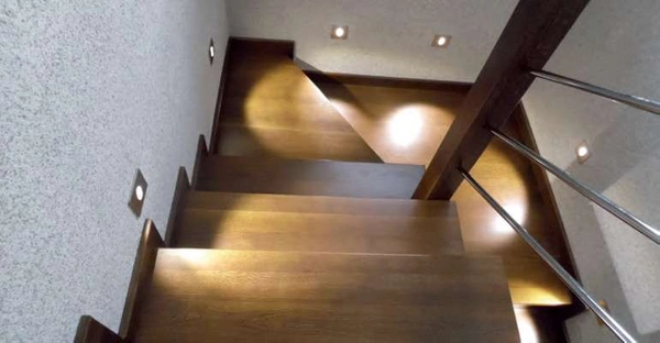 Schodowa LAMPA ścienna RAFI LED 3W 4000K 03120 Ideus kwadratowa OPRAWA metalowy wpust IP44 satyna