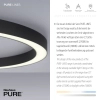 Owalna lampa sufitowa z pilotem PURE-LINES grafitowa 6306-13 1xLED 42W CCT