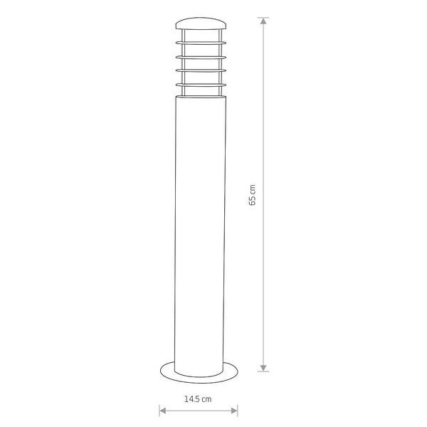Ogrodowa lampa stojąca HORN 4906 brązowy słupek IP44 outdoor