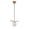Kulista lampa wisząca CHIC biała złota ST-DL-2969P1 1xG9 5W glamour