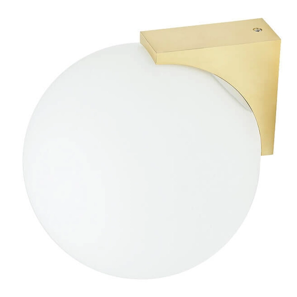 Kinkiet Aloe 10525 Nowodvorski IP44 kula bańka metal szkło biały mosiądz