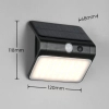 Elewacyjny kinkiet z czujnikiem OLINDA R23156102 LED 2,5W 4000K IP44 czarny