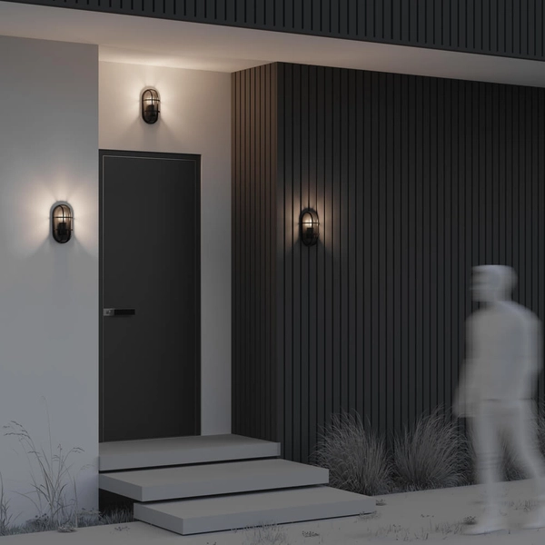 Ścienna lampa zewnętrzna loftowa IP65 grafitowy Candle OUTLET