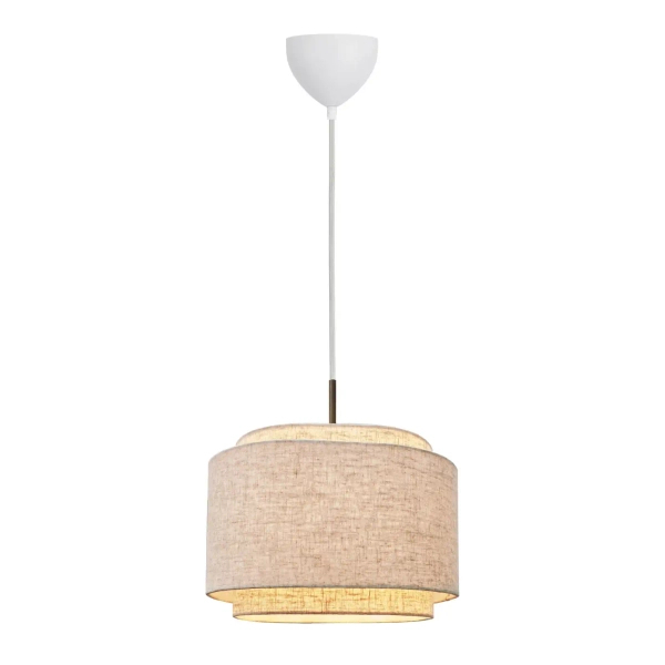 Wisząca lampa ekologiczna TAKAI beżowa 2620003018 1xE27 nad stół do salonu