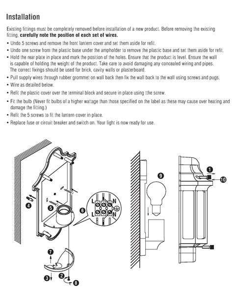 Kinkiet elewacyjny Traditional 1818S Saxby latarnia vintage IP44 czarny