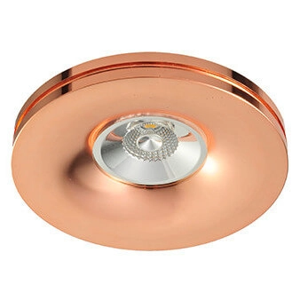 Okrągła lampa sufitowa do sypialni MARIKA AZ2208 Azzardo różowe złoto