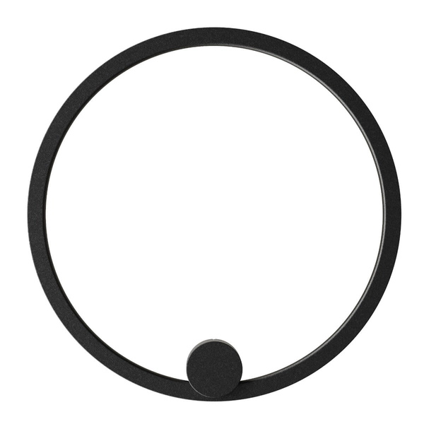 Ledowy kinkiet ścienny Ringa WL0116-S-BK LED 20W 3000-4000K IP44 czarny