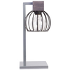 LAMPA stołowa MILAN 50120 Sigma stojąca LAMPKA biurkowa klatka druciana drewno brązowa
