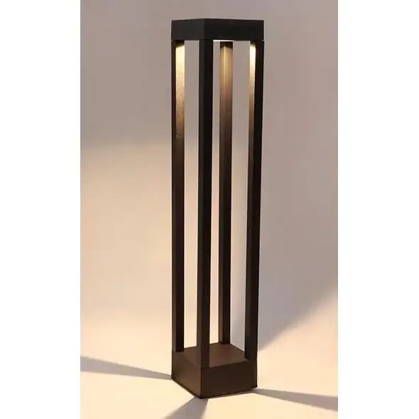 Zewnętrzna lampa stojąca QUBE-GLQ600WW 7W ogrodowa LED 7W 3000K IP65 czarna
