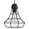 LAMPA wisząca RAMSEY 4649 Rabalux metalowa OPRAWA loftowa klatka ZWIS na kablu czarny