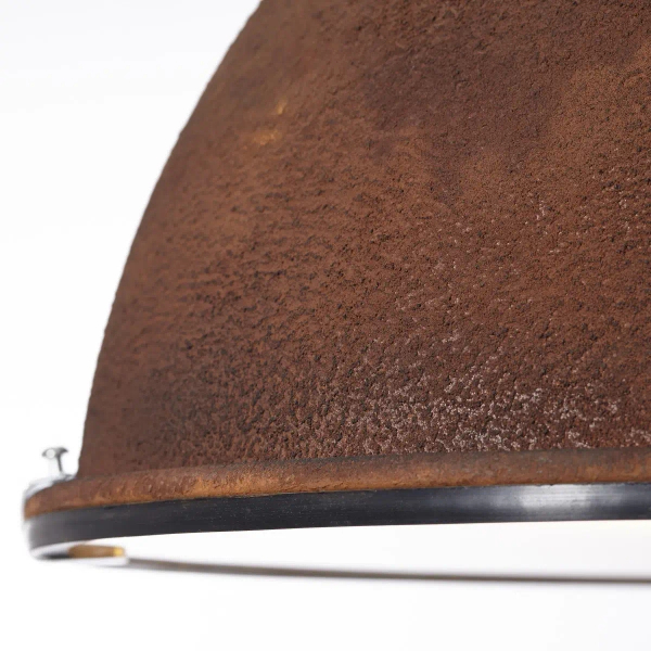 Wisząca lampa retro Jesper 23770/55 na łańcuchu metalowa rdzawa