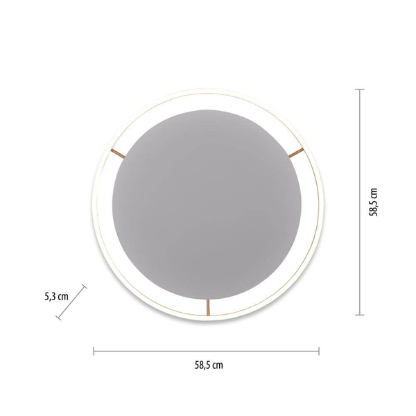 Pokojowa lampa sufitowa Ritus 15392-60 Just Light LED 28W 3000K pierścień mosiądz