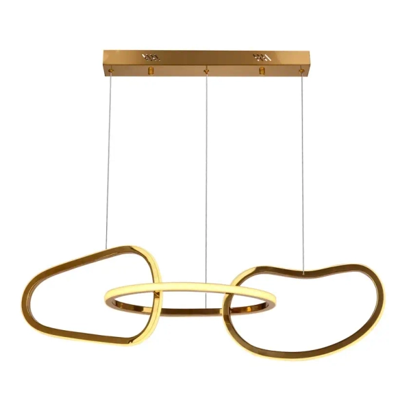 Designerska lampa wisząca Anneli 33-35639 LED 30W 3000K pierścienie złote