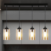 Wisząca lampa na listwie nad stół Bistro 34-00552 Candellux tuby czarne