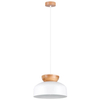 Wisząca lampa nad stół Marion SL.1350 kopuła kuchenna drewniana biała