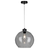 Skandynawska lampa wisząca LAGUNA 18630104 szklany kula przydymiona czarna