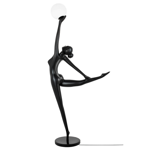Podłogowa lampa Human Ballerina MSE010100359 Moosee metalowa czarna