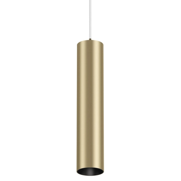 Lampa wisząca Focus P075PL-01MG nad stół tuba złota