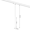 Lampa wisząca do jadalni 3-fazowa PASTELO MYL.00021 tuba biała