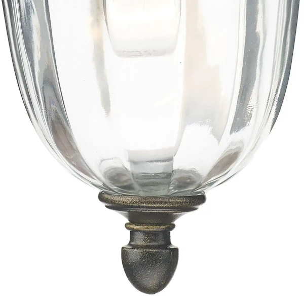 Zewnętrzna lampa elewacyjna Aldgate ALD1635 szklana do ogrodu IP44 czarny
