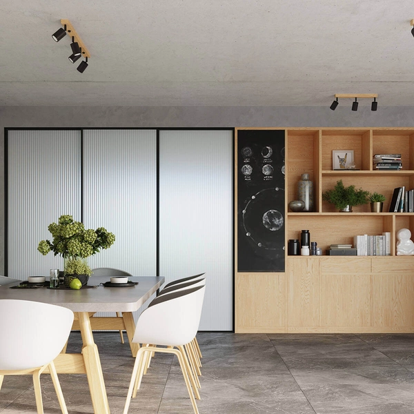 Kinkiet ścienny Verdo SL.1290 sopel regulowany drewniany czarny