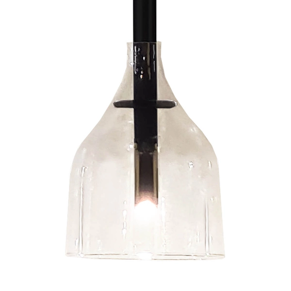 Kinkiet ścienny Botor 4020 punktowa do jadalni klosz transparentny czarny