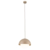 Wisząca lampa do salonu Bono Sabia mleczna kula beżowy