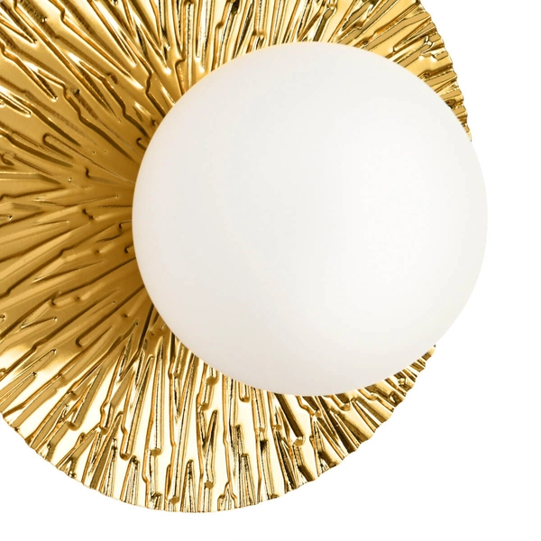 Naścienna lampa do sypialni SUN ST-FB230946-D35 metalowa złota biała