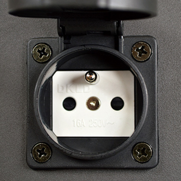 Zewnętrzna LAMPA stojąca DALLAS 315991 Polux metalowa OPRAWA słupek outdoor IP44 grafitowy