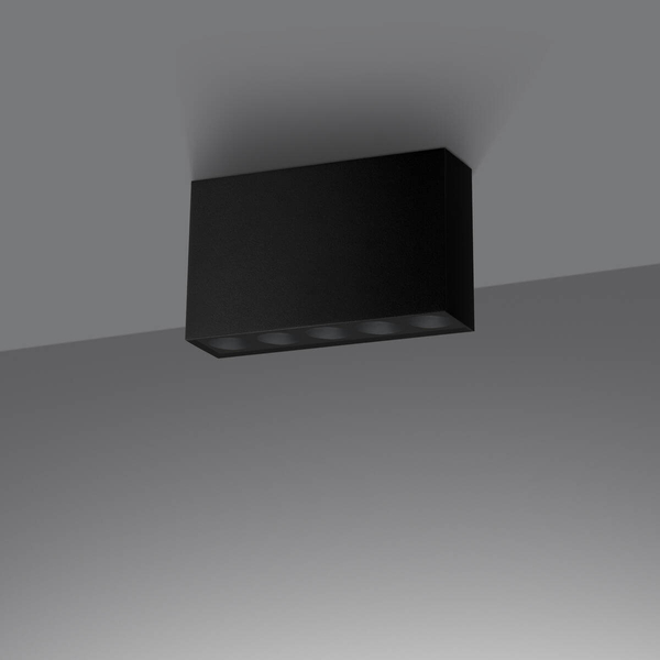 Podłużna plafoniera Sole SL.1212 LED 11W 4000K minimalistyczna czarna