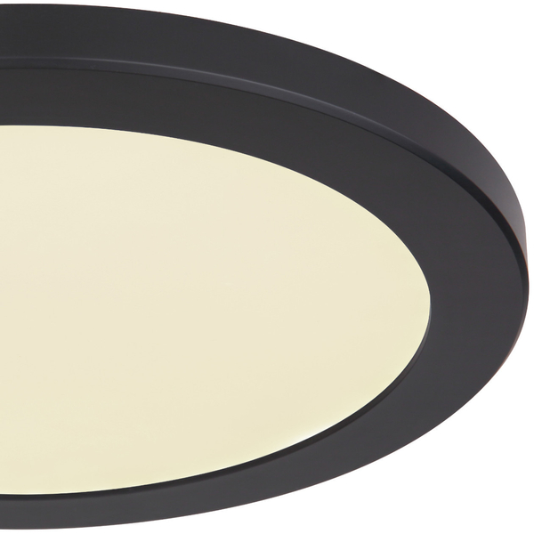 LAMPA sufitowa LASSE 12379-24B Globo okrągła OPRAWA metalowa LED 24W 3000K - 6500K plafon czarny