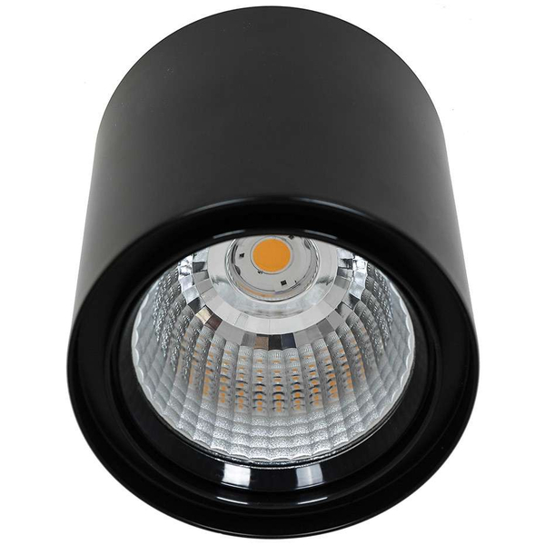 Downlight LAMPA sufitowa LUNA WG-706R/BK-WW/70 Italux metalowa OPRAWA spot LED 40W 3000K tuba czarna