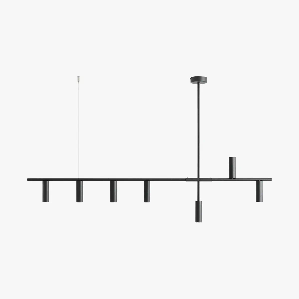 Lampa wisząca Trevo 7 1104T1 Aldex tuby downlight czarny
