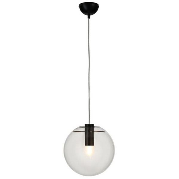 Skandynawska lampa wisząca Tonda ST-8722P-S black Step kula przezroczysta