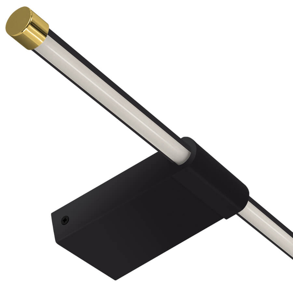 Ścienna lampa Paso 4113 Ideus LED 9W 4100K do łazienki IP44 złota czarna