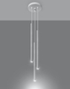 LAMPA wisząca Pastelo SL.0467 Sollux metalowa OPRAWA zwis kaskada tuby sople białe