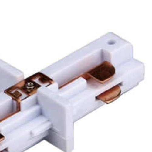 Wewnętrzny I-ŁĄCZNIK szynoprzewodu LL/BI Orlicki Design do 1-fazowej szyny natynkowej 230V biały